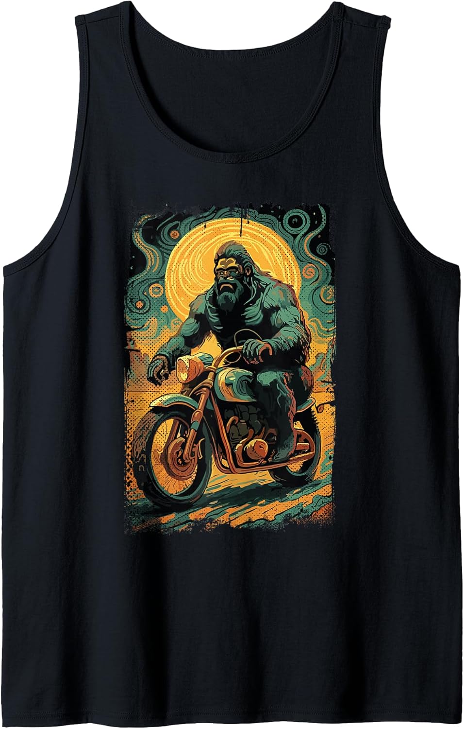 Funny Motorbike Sasquatch Gifts For Biker