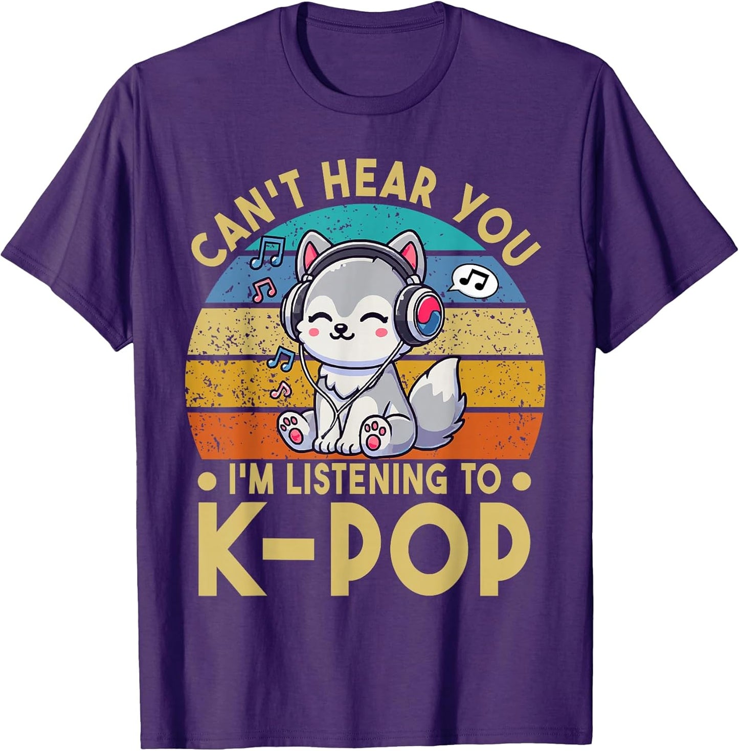 Cute Wolf Kawaii K-pop Tee