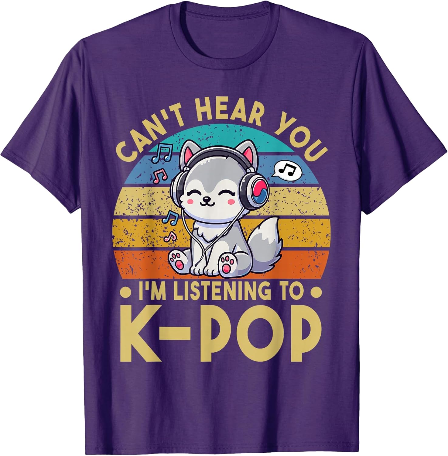 Cute Wolf Kawaii K-pop Tee
