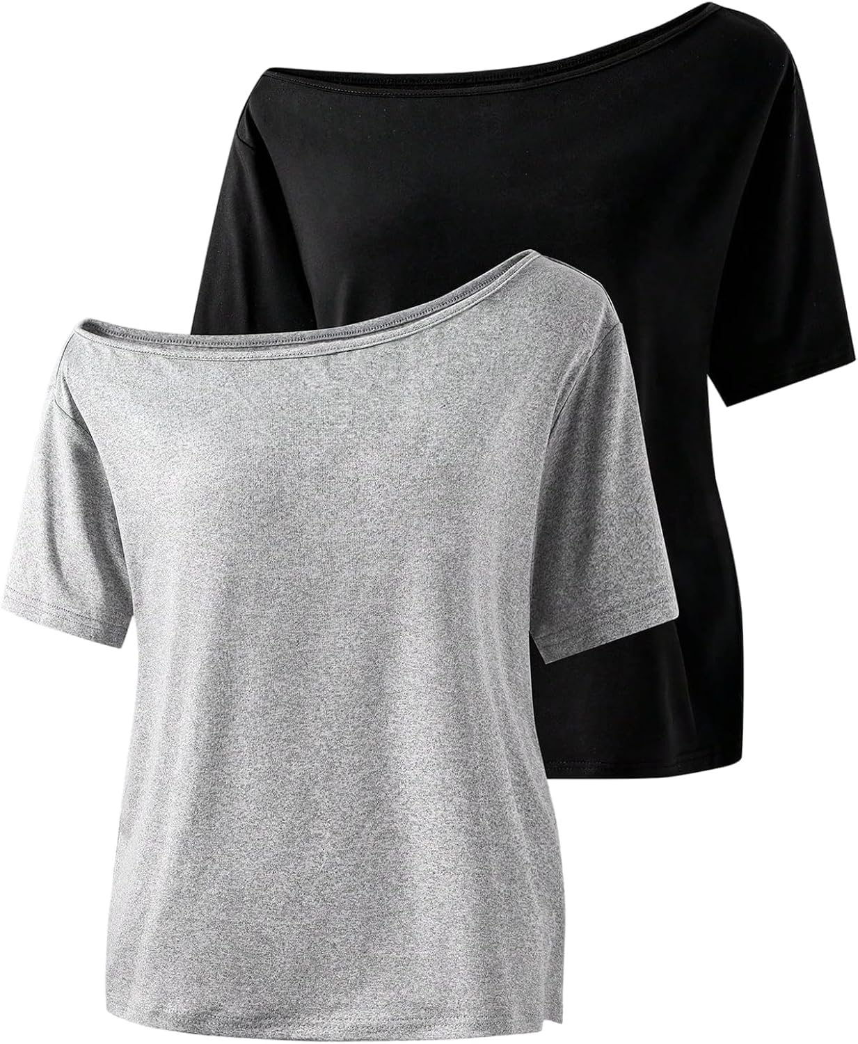Girl's Off The Shoulder Tops Short Sleeve Cute Summer T Shirts for Teens Girls Y2k Tops Trendy