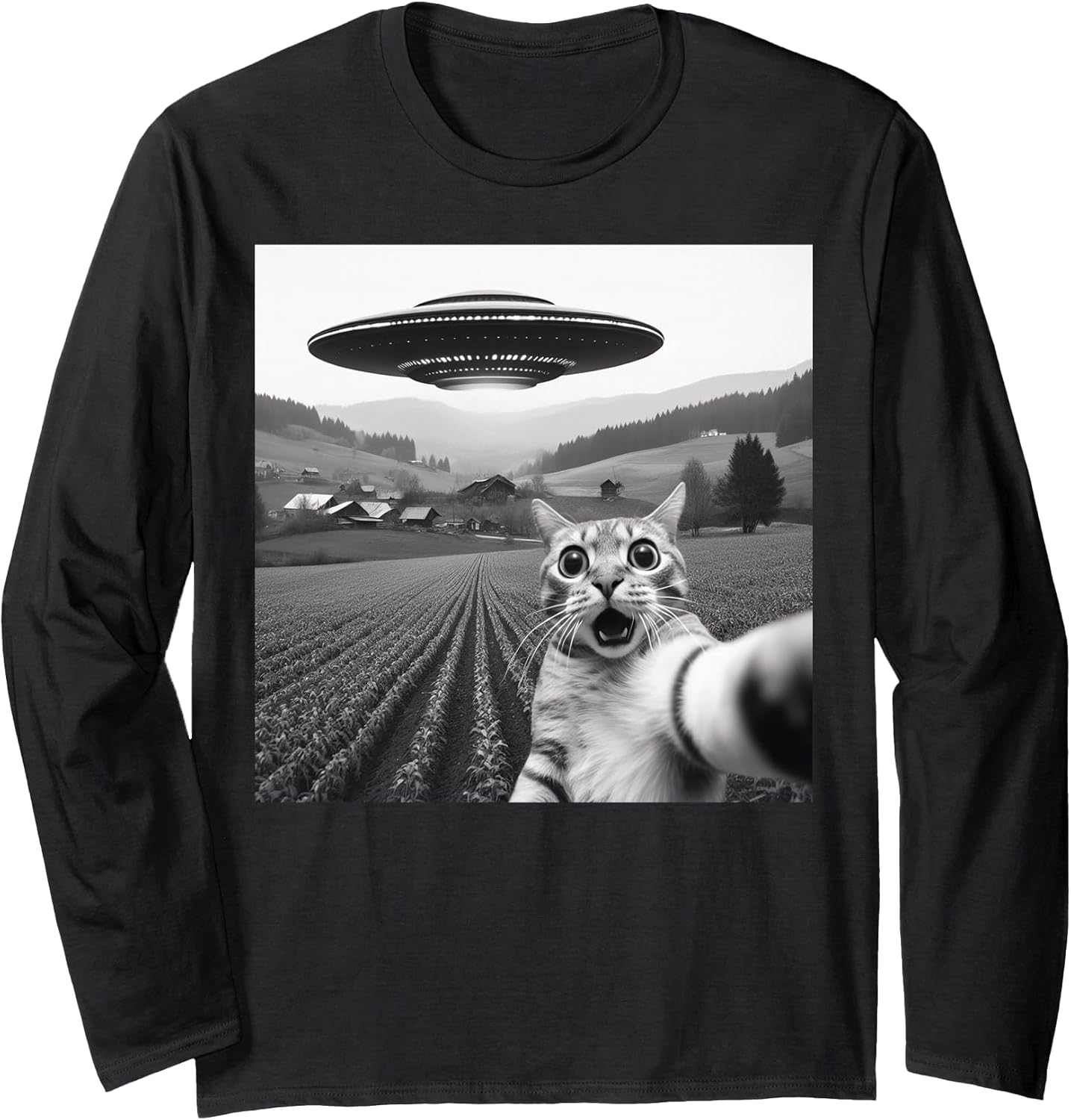 Funny Cat Selfie Graphic Tees