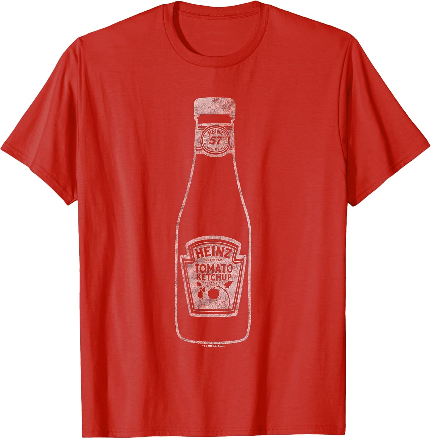 Heinz Tomato Ketchup Iconic Bottle 57 Distressed Big Poster T-Shirt