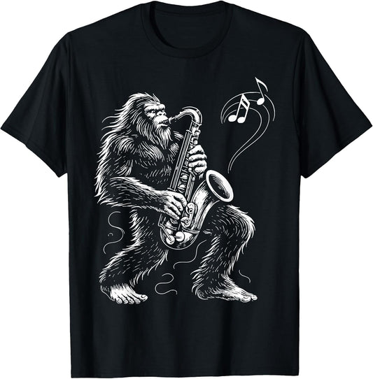 Bigfoot Saxophone Sasquatch Music Saxophonist