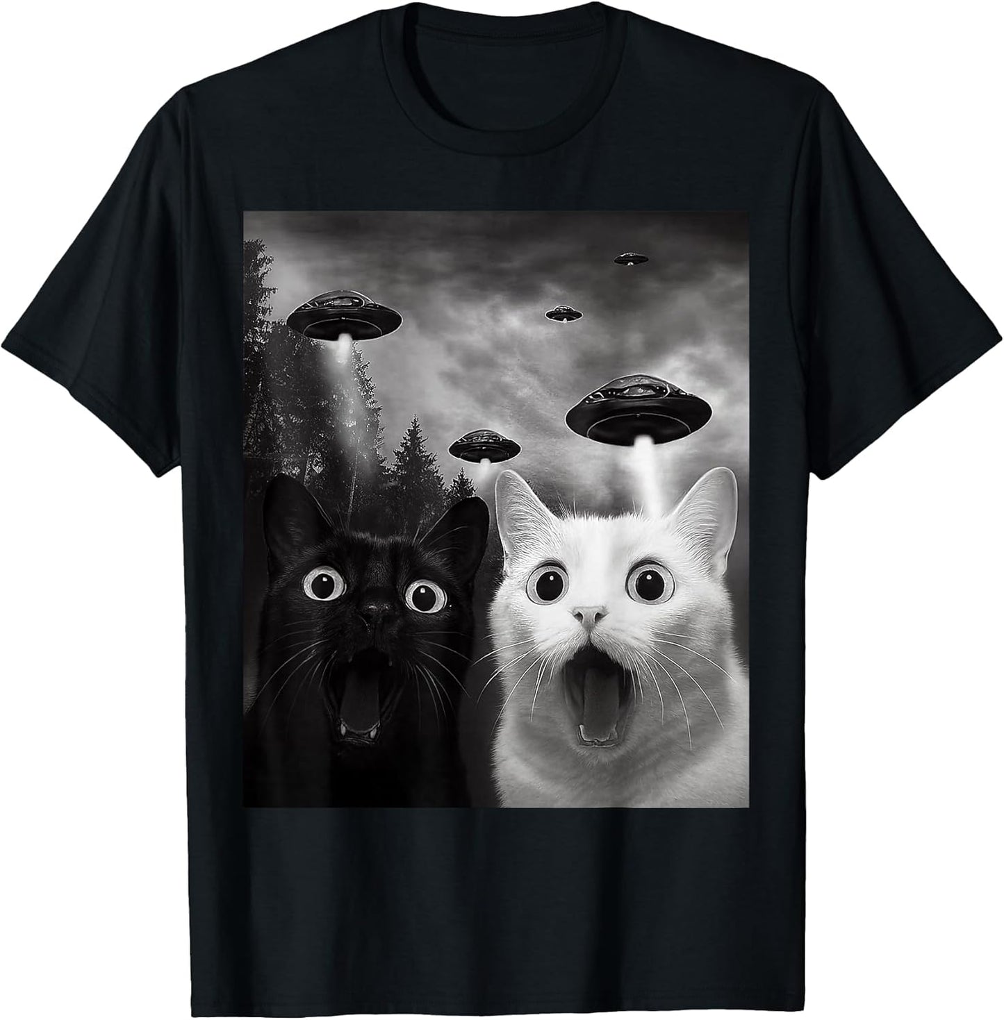 Funny Two Cats Selfie Apparel Gifts Graphic Tees