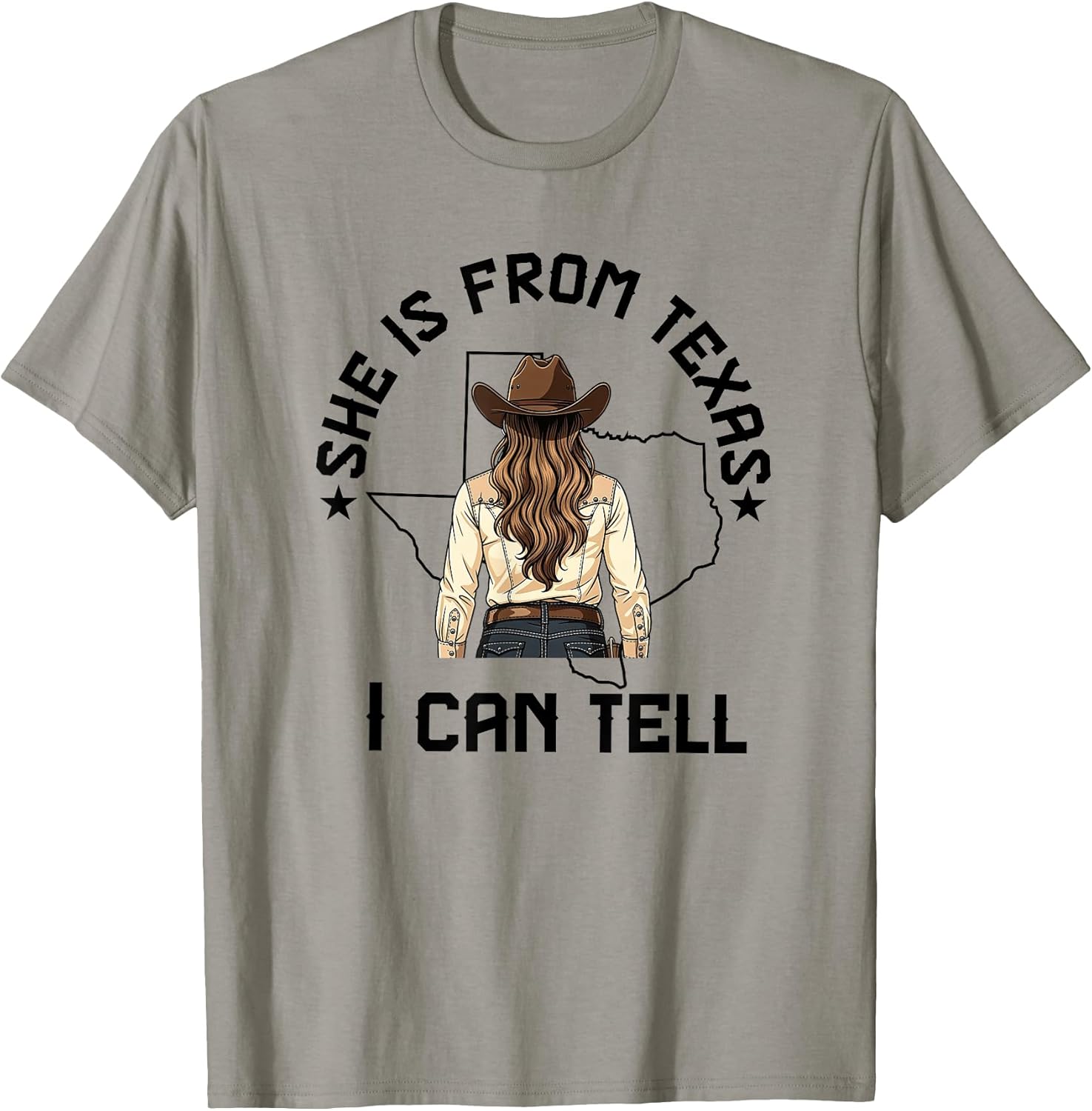 She is from texas I can tell merch apparel