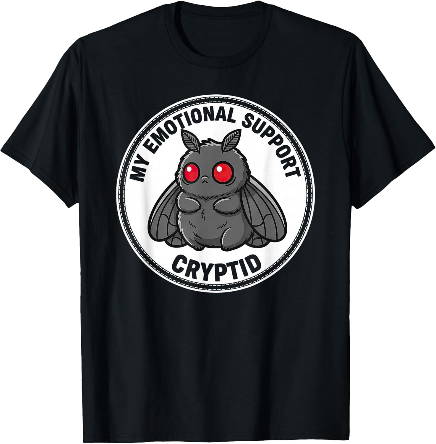 Cryptidcore Cute Mothman & Kawaii Goth Apparel