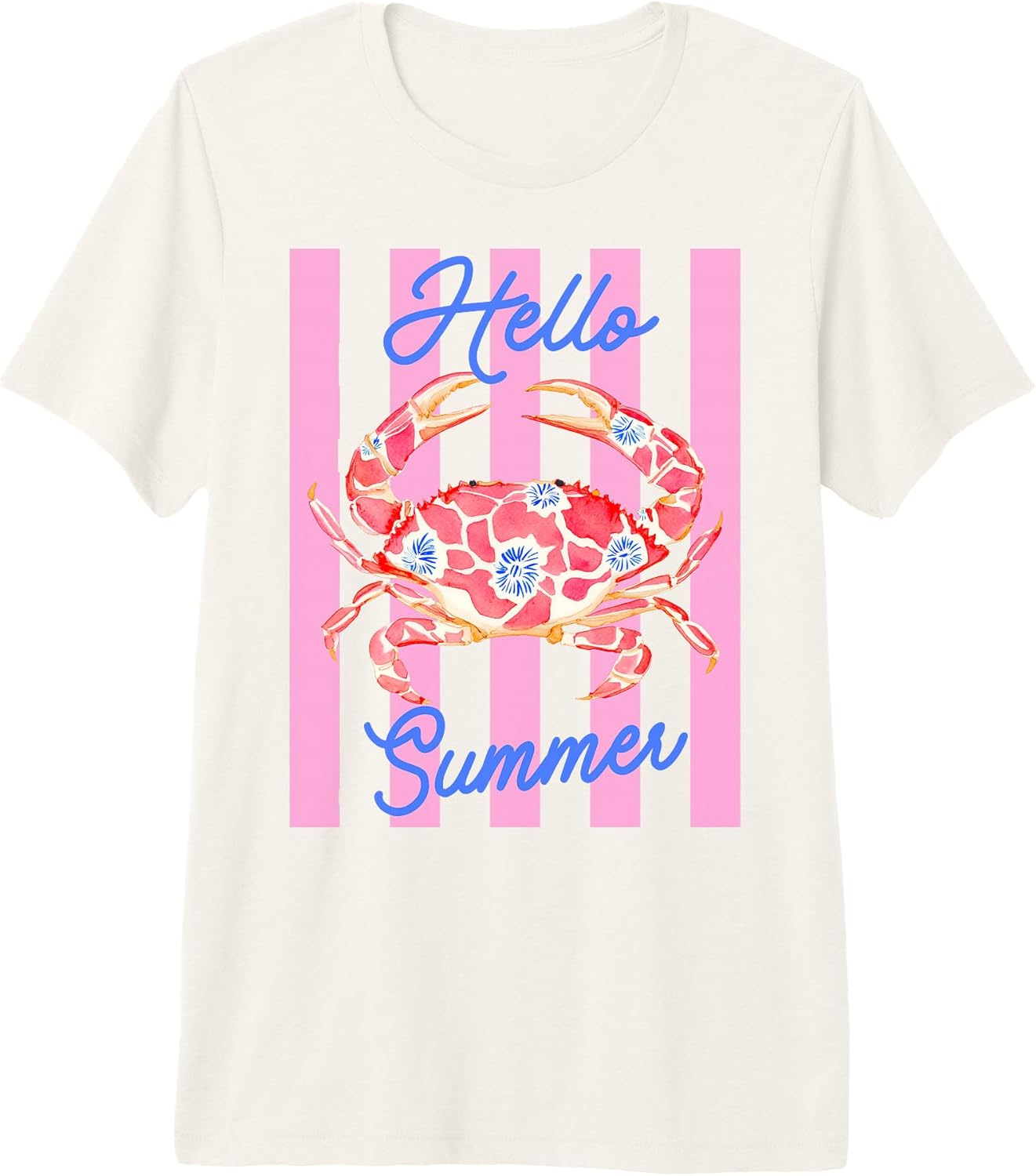 Hello Summer Preppy Crab