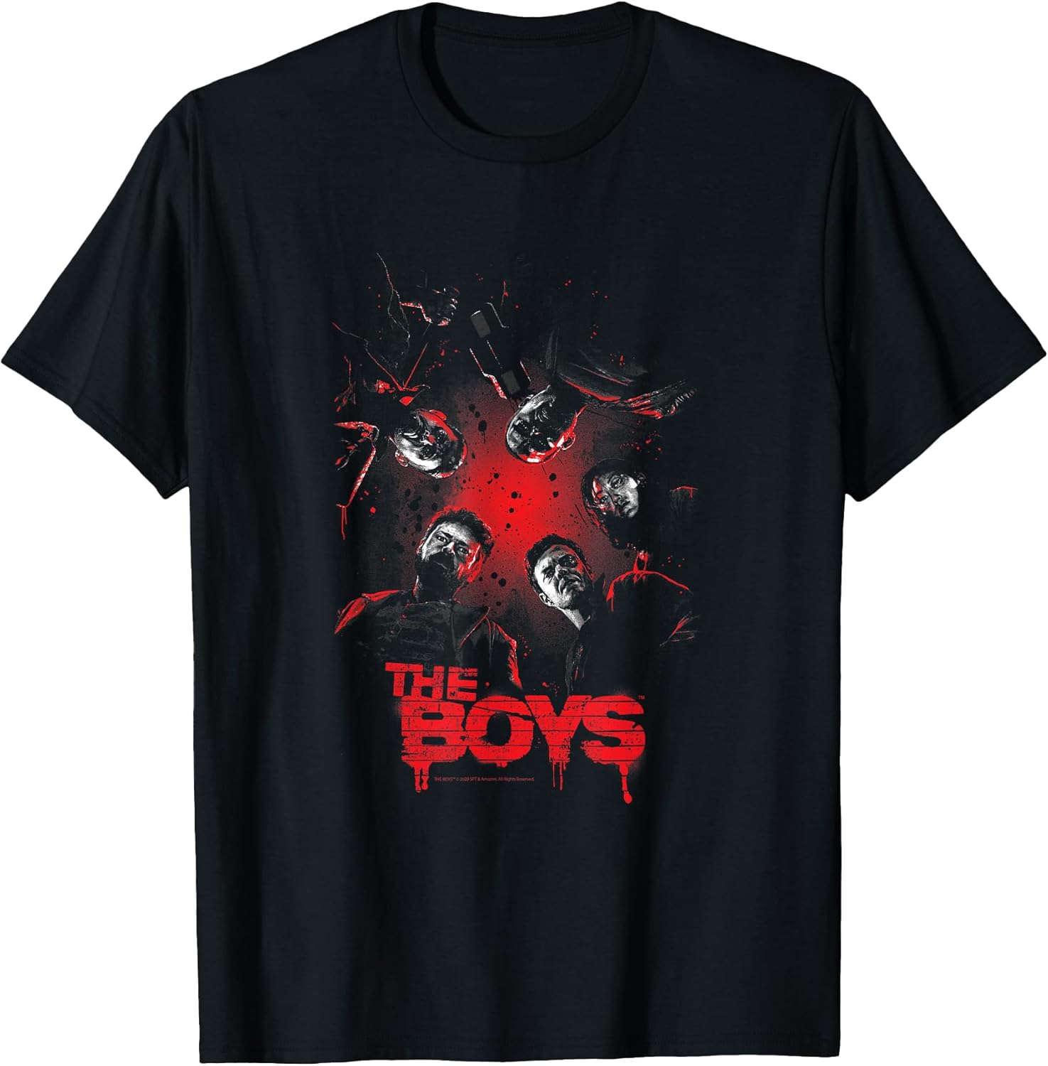 The Boys Group Photo Superhero TV Show T-Shirt