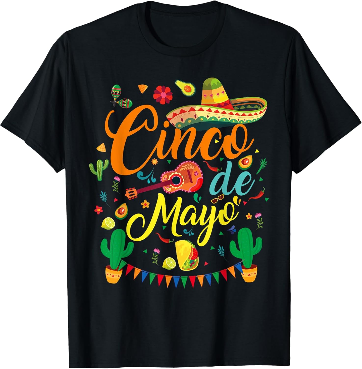 Cinco de Mayo Funny Mexican Party Men Women Tee T-Shirt