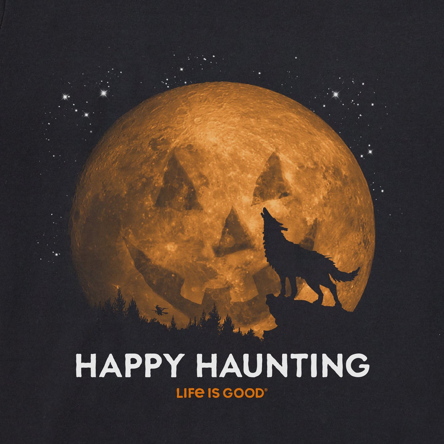 Men's Happy Haunting Short Sleeve Crusher Tee
