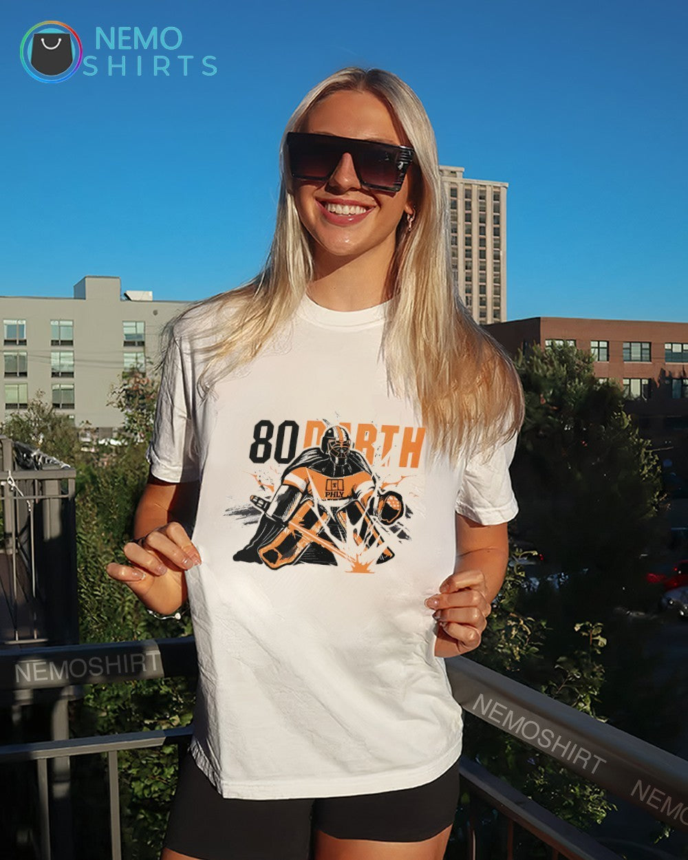 80 Darth Dan Vladar Philadelphia Flyers shirt