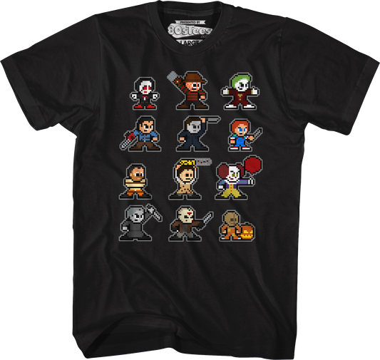8-Bit Horror Icons T-Shirt