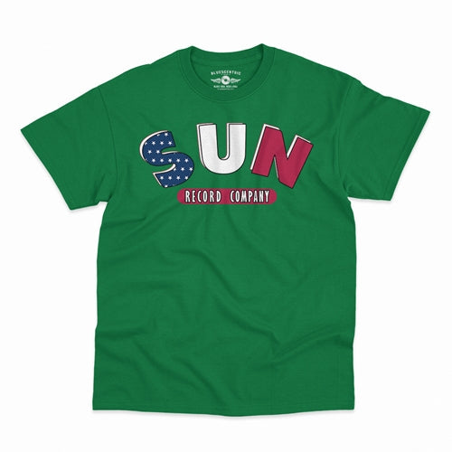 SUN RECORDS Superb T-Shirt, All American Green