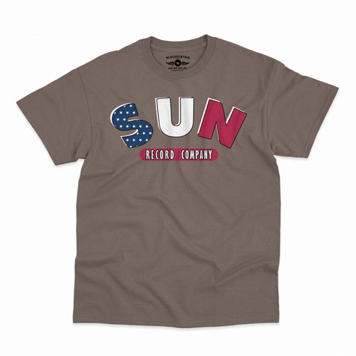 SUN RECORDS Superb T-Shirt, All American Taupe