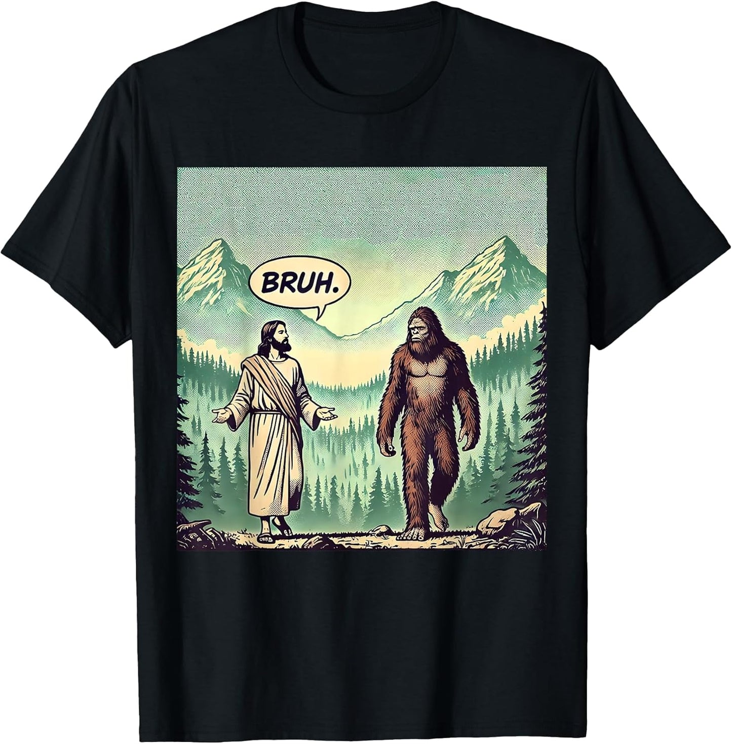 Jesus Sasquatch Funny Christian Merch