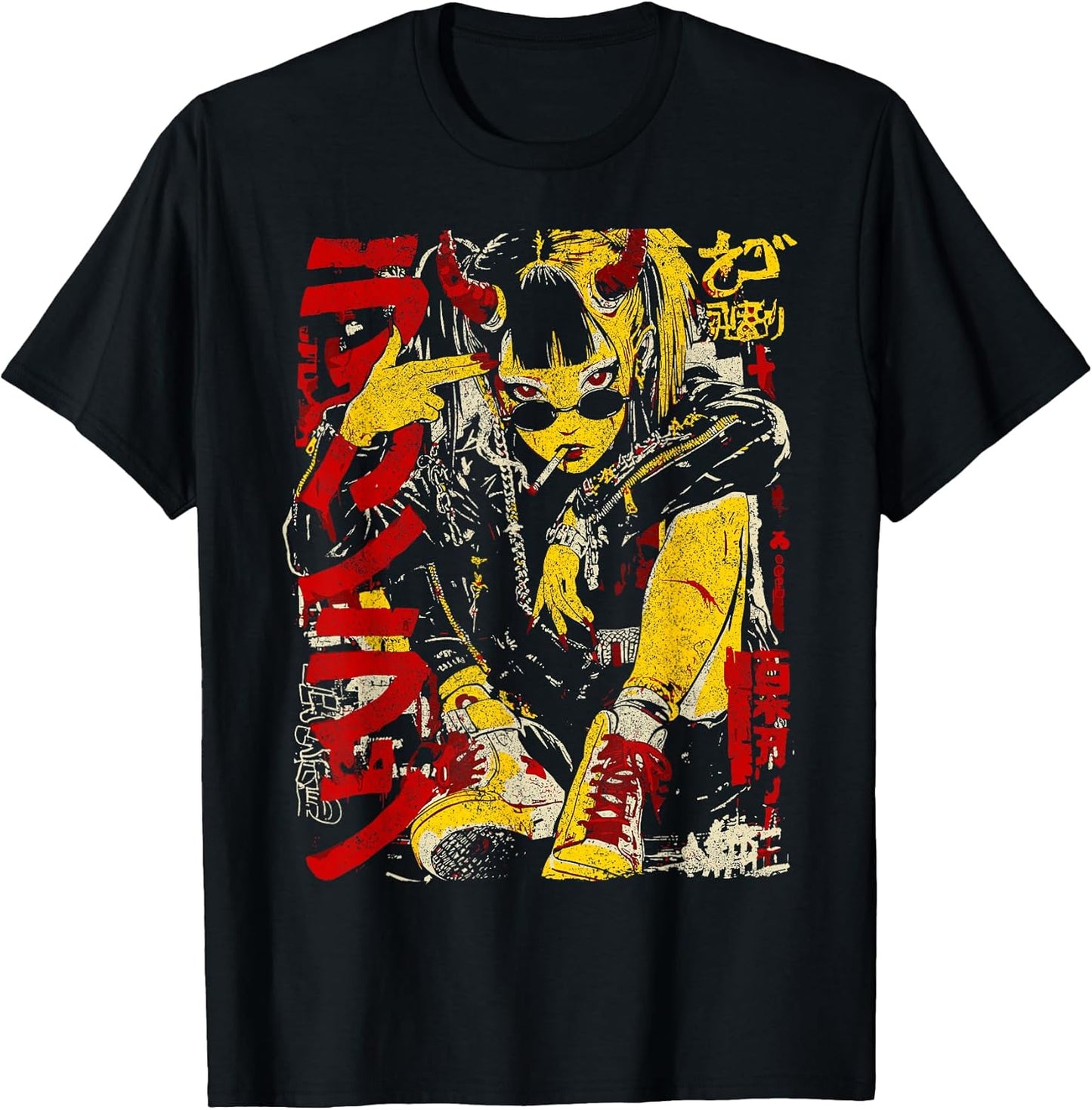 Anime Merch Cyberpunk Aesthetic Harajuku Outfits