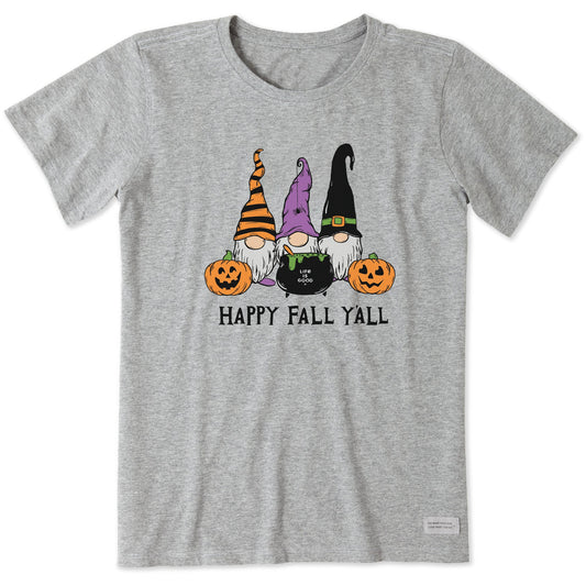 Women's Happy Fall Y'all Short Sleeve Crusher Tee