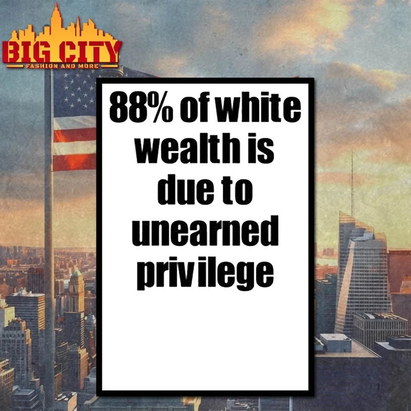 88% Of White Wealth Is Due To Unearned Privilege Shirt