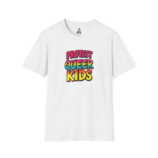 Protect Queer Kids Unisex Softstyle T-Shirt | Inclusive & Comfortable Tee