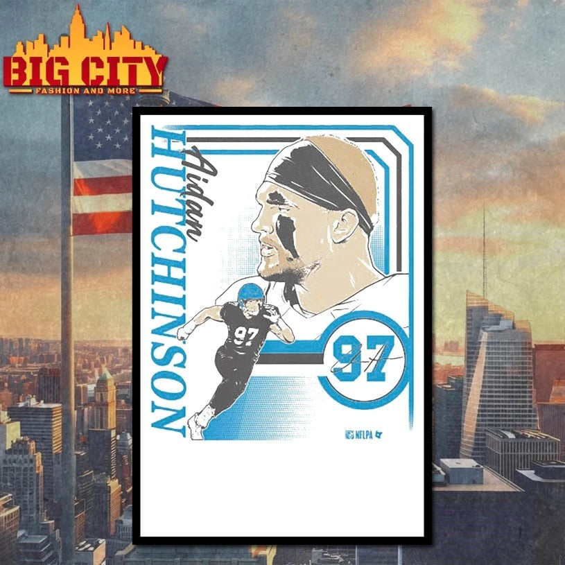 97 Aidan Hutchinson Collage Frame Shirt