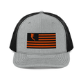 Flag Embroidered Neon Orange (Snapback)
