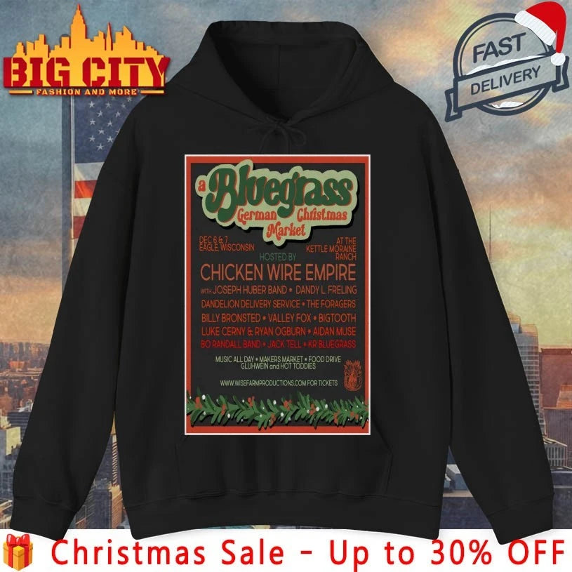 A Bluegrass German Christmas Market Dec 6-7 2025 The Kettle Moraine Ranch Eagle Poster shirt