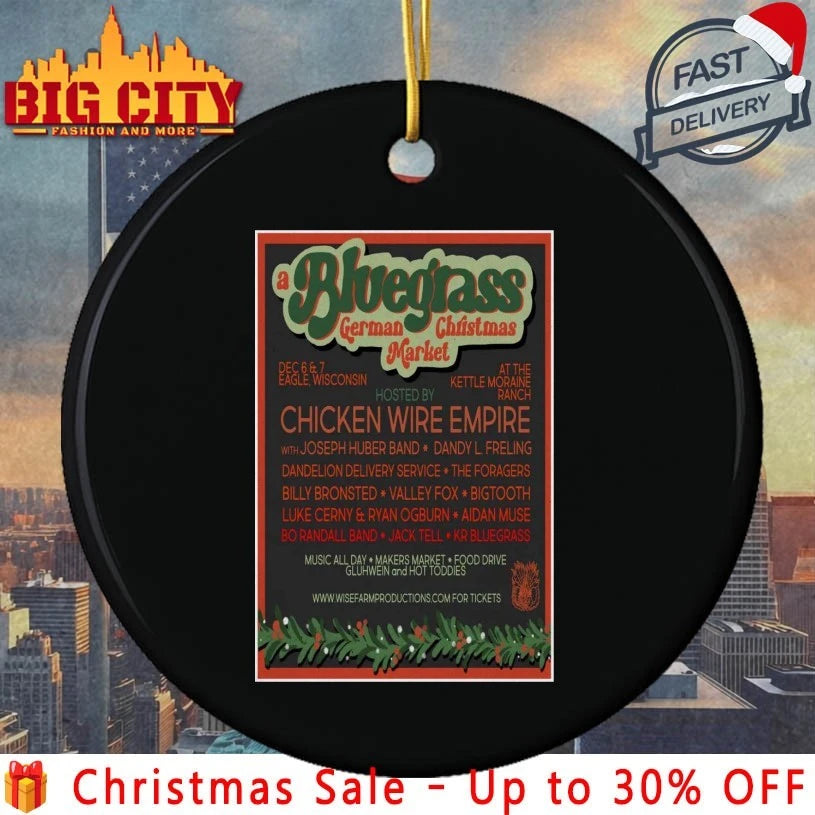 A Bluegrass German Christmas Market Dec 6-7 2025 The Kettle Moraine Ranch Eagle Poster shirt