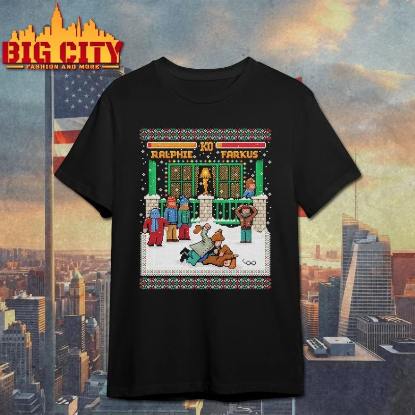 A Christmas Fight Ralphie KO Farkus ugly christmas shirt