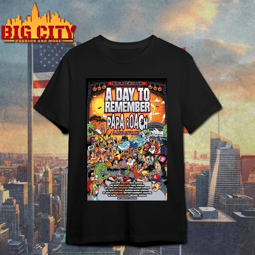 A Day To Remember April 2025 Big Rock Tour Poster shirt