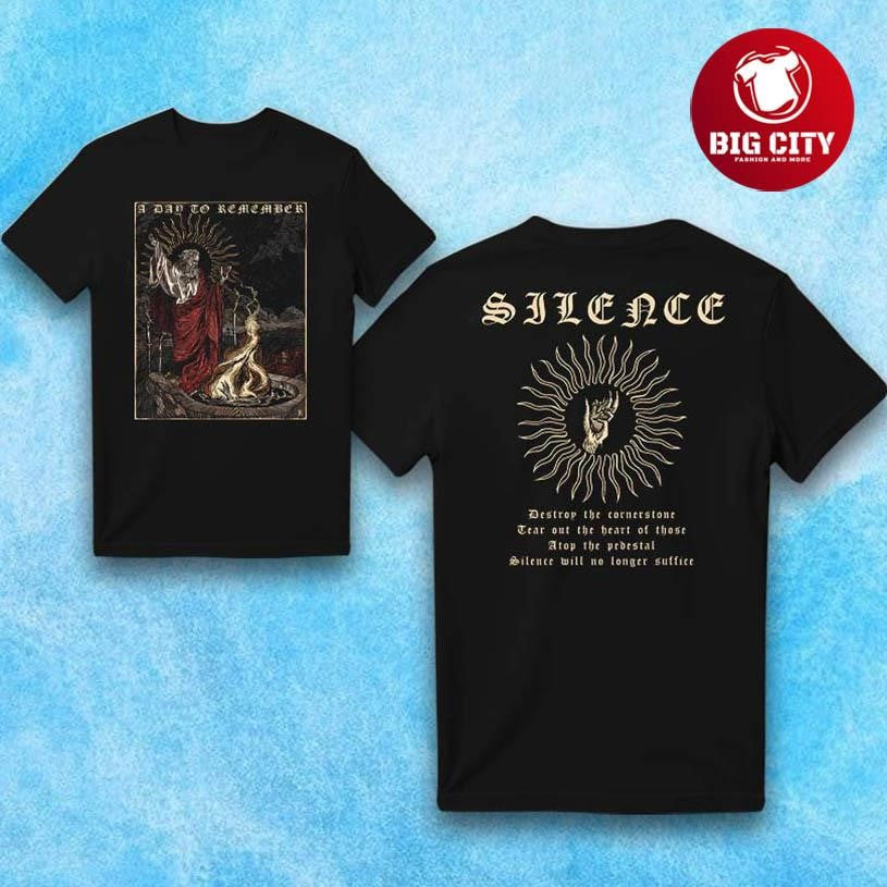 A Day To Remember Silence Album Two Sided Shirt
