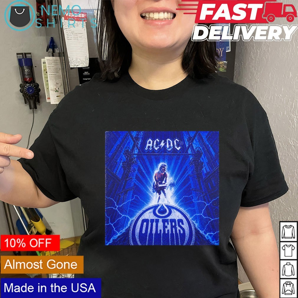 AC DC Edmonton Oilers shirt