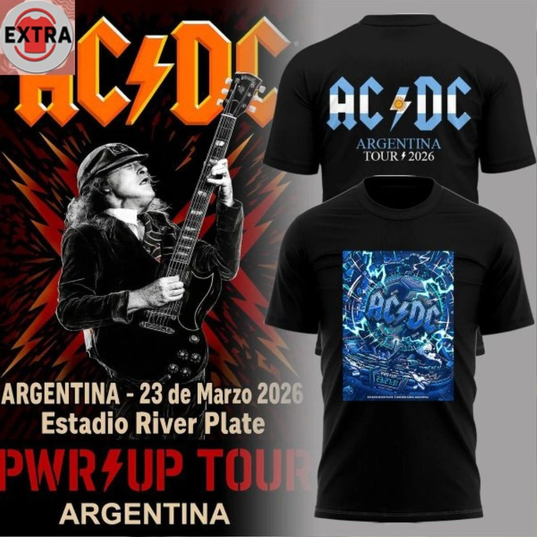 AC DC Power Up Tour Argentina 2026 Hoodie T-Shirt