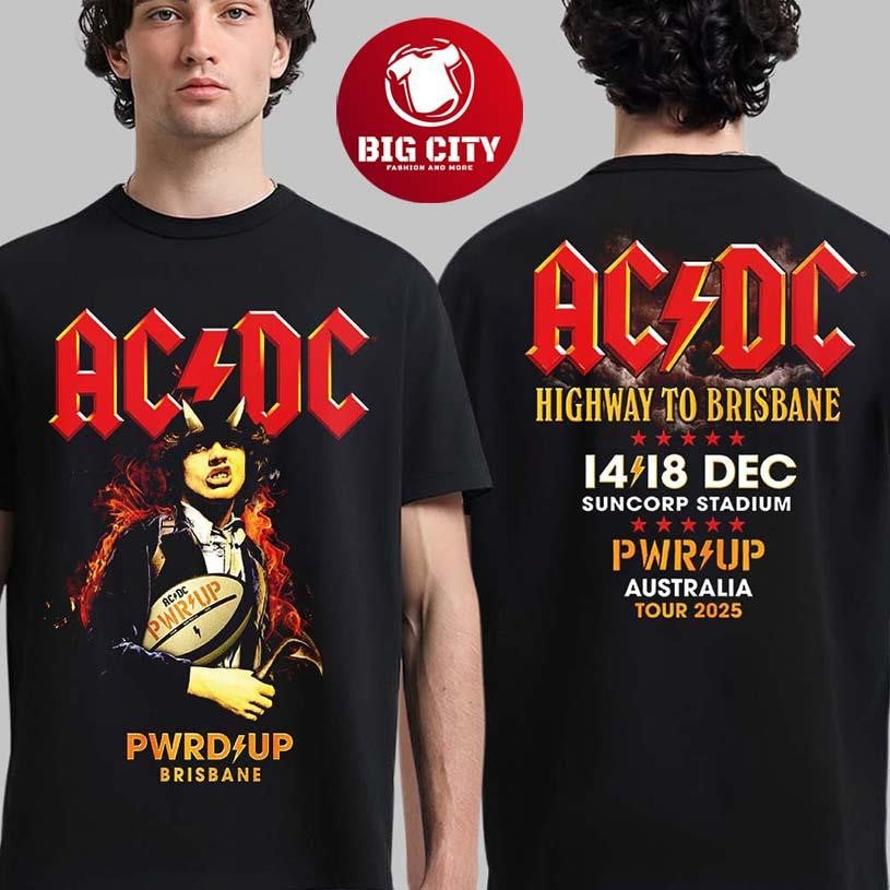 ACDC PWR Up Tour Brisbane Australia 2025 Event Two Sided Shirt