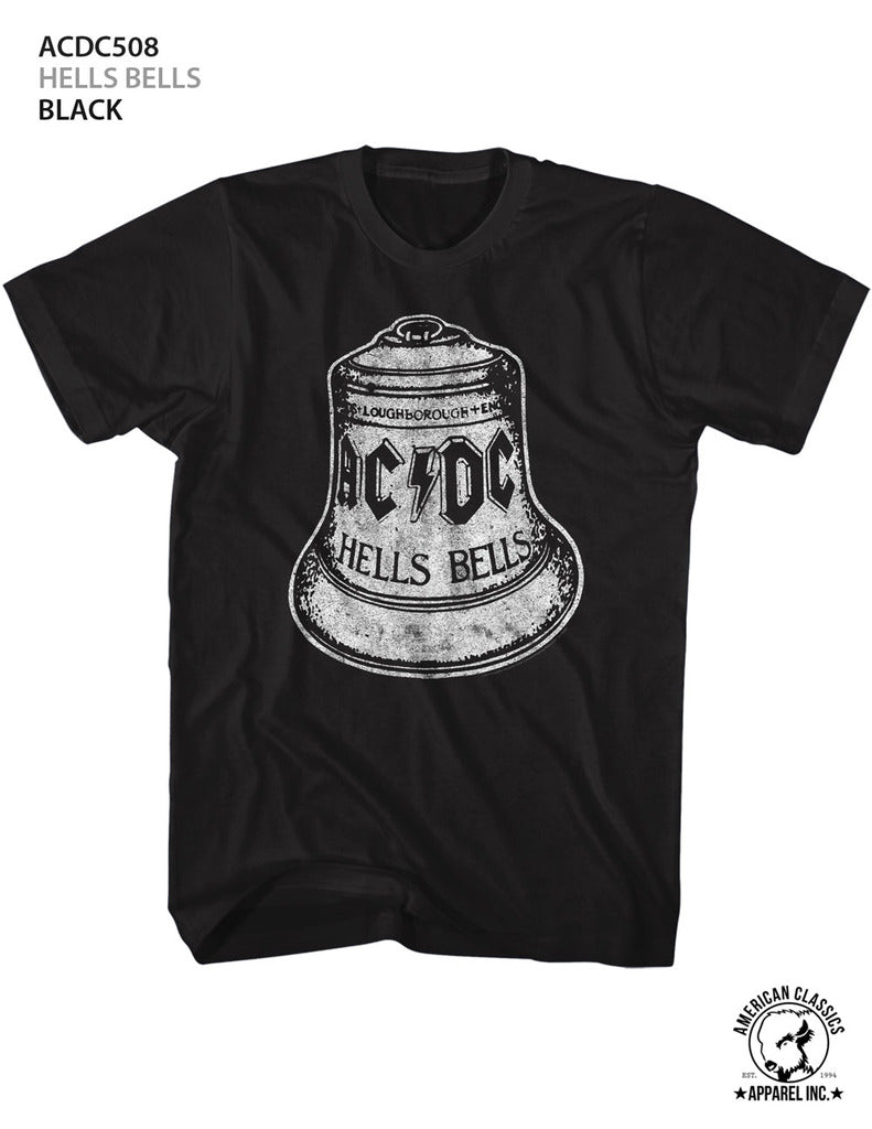 AC/DC Mens S/S T-Shirt - Hells Bells - Solid Black
