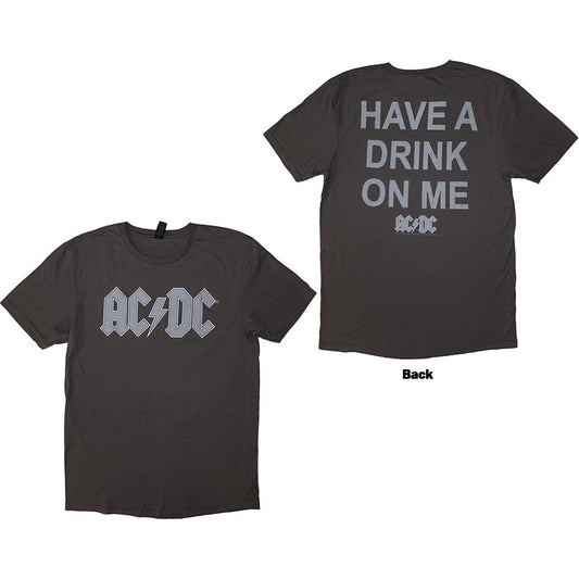 AC/DC T-Shirt: Have A Drink On Me (Back Print)