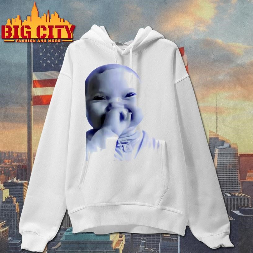 AI Baby Holding Laugh Meme Shirt