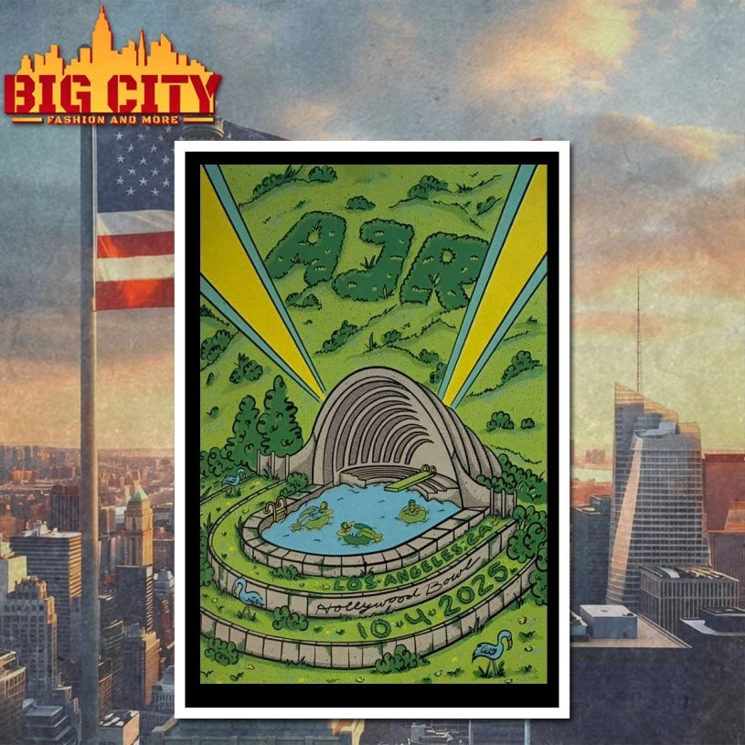 AJR Oct 4 2025 Hollywood Bowl Los Angeles CA Poster shirt