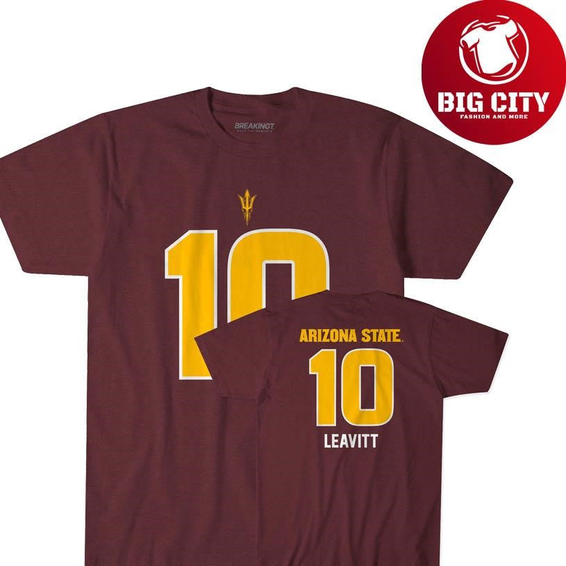 ASU Football Sam Leavitt 10 2025 Two Sided Shirt