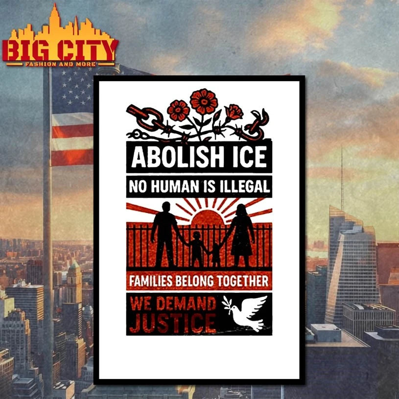 Abolish Ice No Human Is Illegal Families Belong Together We Demand Justice Shirt