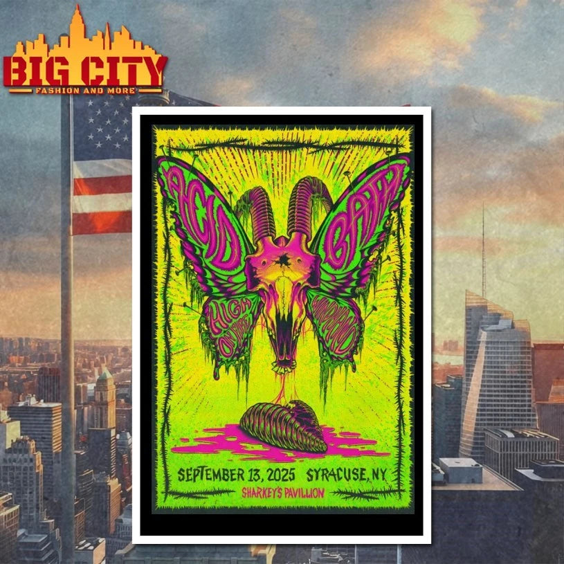Acid Bath Syracuse NY 9.13.2025 Poster shirt