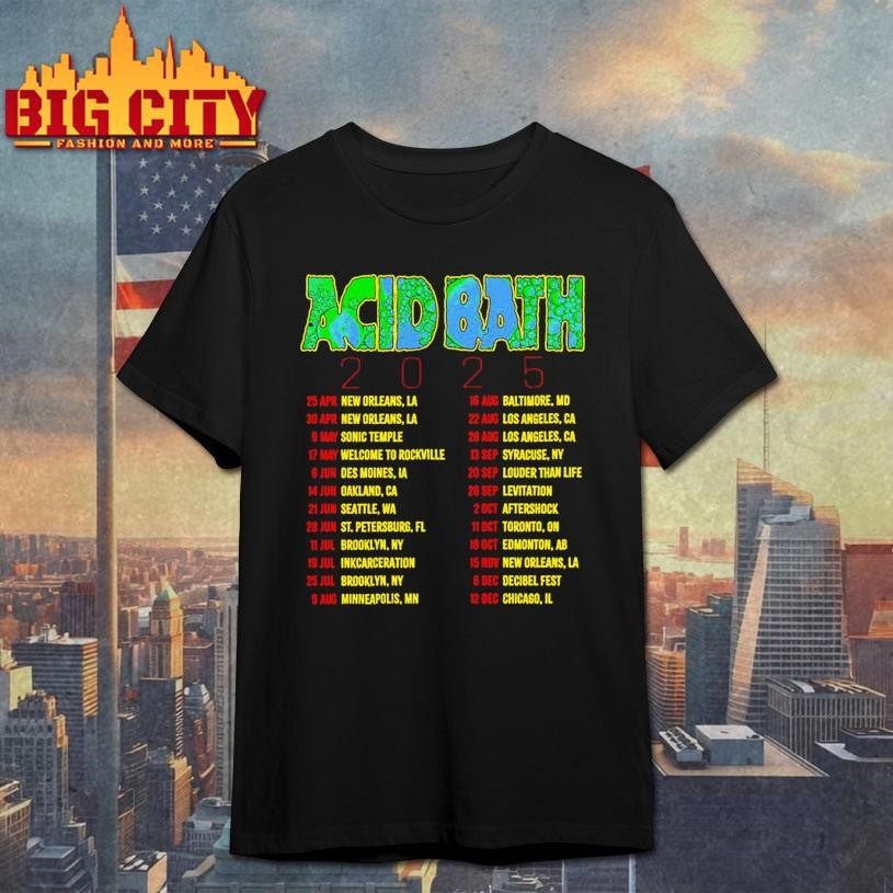 Acid Bath Tour 2025 Shirt