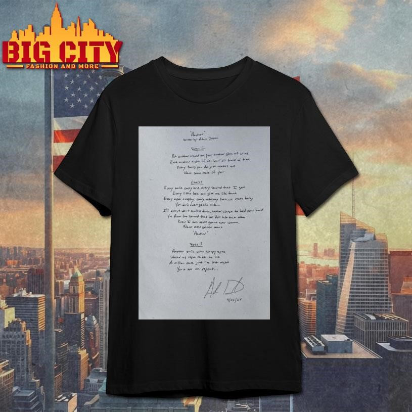 Adam Doleac Another Handwritten Lyrics Poster Shirt