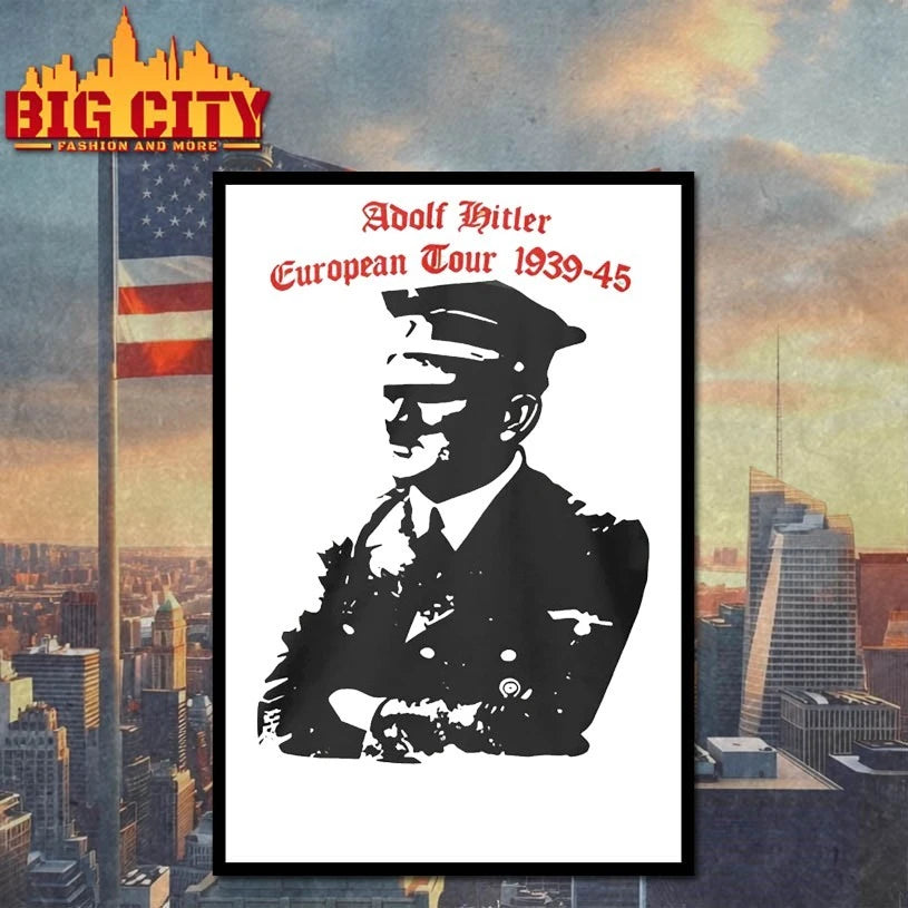 Official Adolf Hitler European Tour 1939 1945 Dates shirt