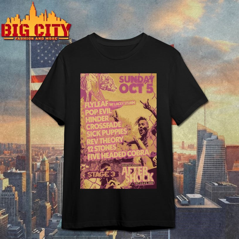 Aftershock Festival Discovery Park In Sacramento CA October 2-5 2025 Poster Shirt