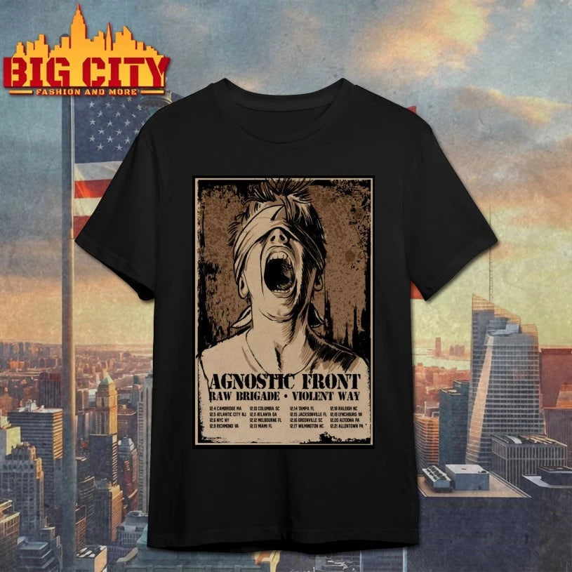 Agnostic Front Tour December 2025 Poster shirt
