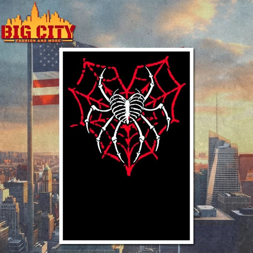Aj Lee love bites back spider web shirt
