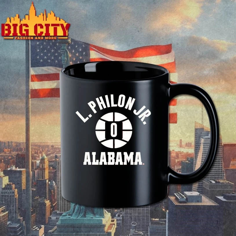 Alabama Basketball Labaron Philon Jr. Name Number Ball 0 shirt