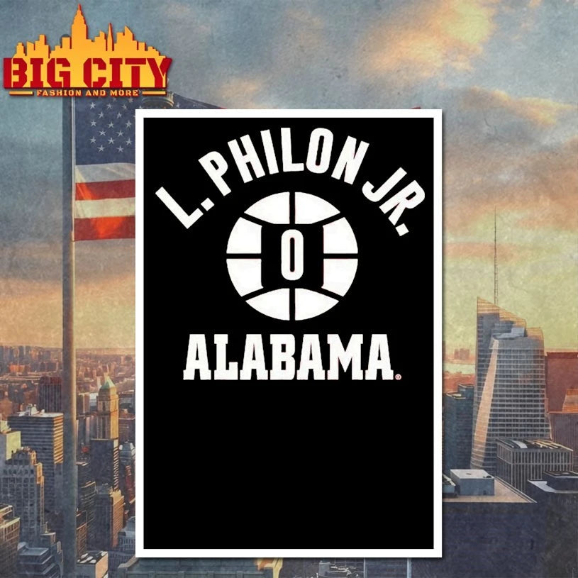 Alabama Basketball Labaron Philon Jr. Name Number Ball 0 shirt