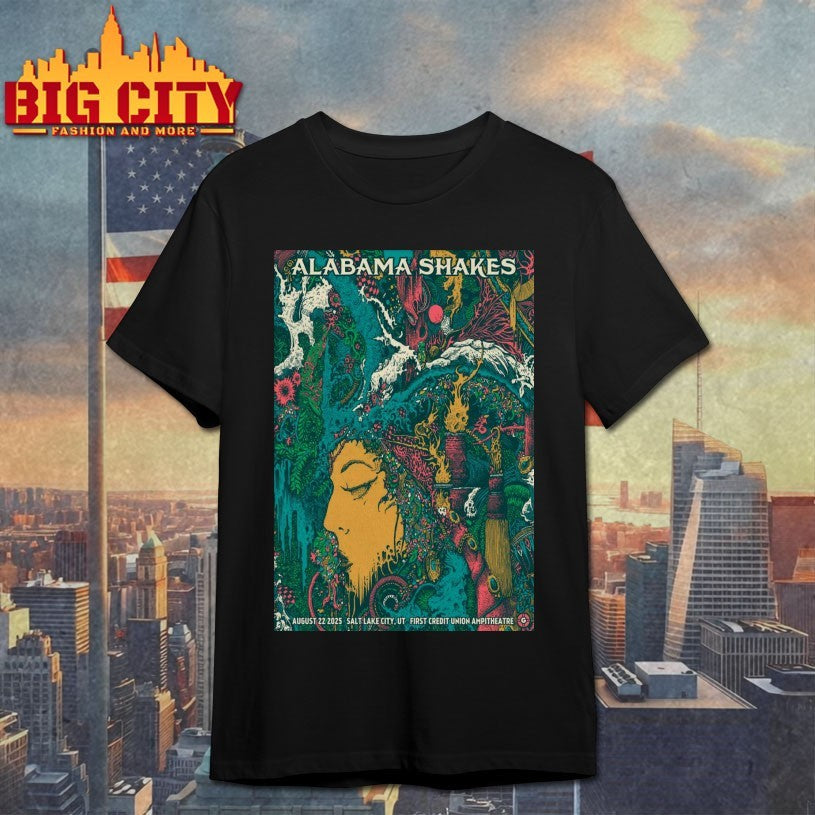 Alabama Shakes At Utah First Credit Union Amphitheatre On Aug 22 2025 Poster Shirt