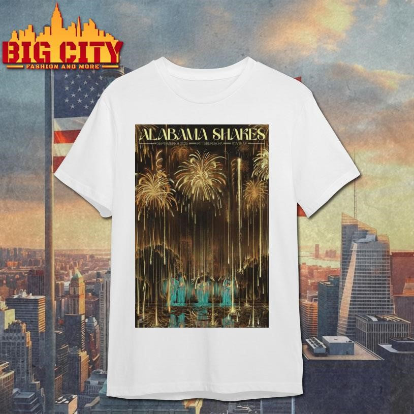Alabama Shakes Concert Stage AE in Pittsburgh Sept 2025 Poster shirt